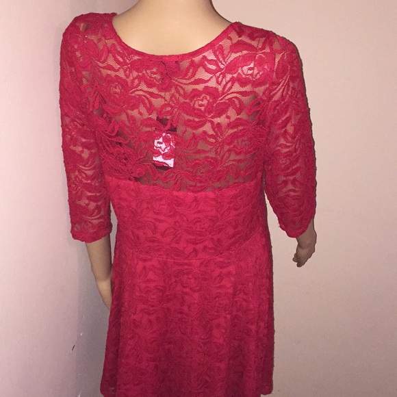 LACE ILLUSION SKATER DRESS 😍😍 - Picture 6 of 8